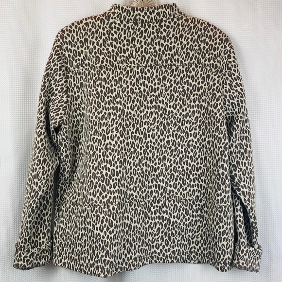 Rafael Sport Animal Print Zipper Front Jacket - Picture 2 of 5